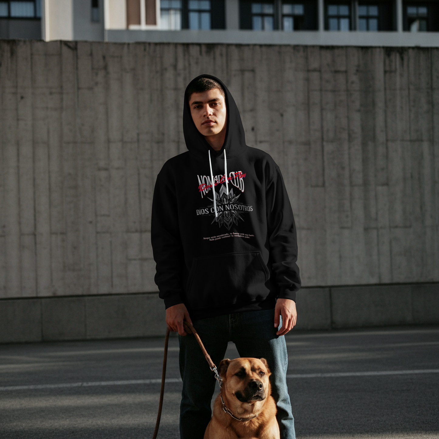 Hoodie Dios con Nosotros – Streetwear Latino | Nomada Club