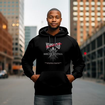 Hoodie Dios con Nosotros – Streetwear Latino | Nomada Club
