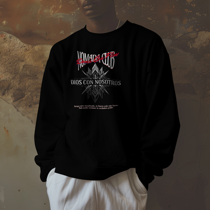 Sudadera Streetwear Dominicano “Dios Con Nosotros” – Sweatshirt Urbano | Nomada Club