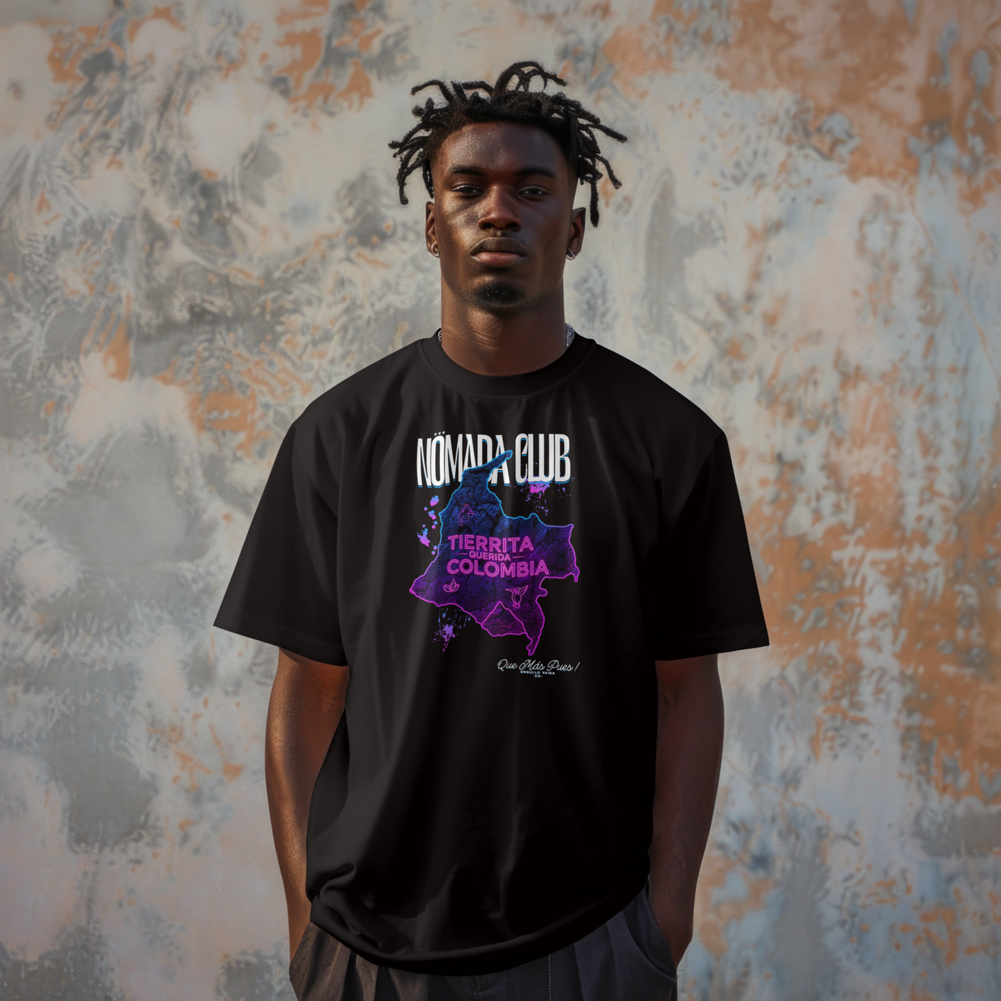 Tshirt Streetwear Colombiano “Tierra Querida” – Urban T-Shirt | Nomada Clu