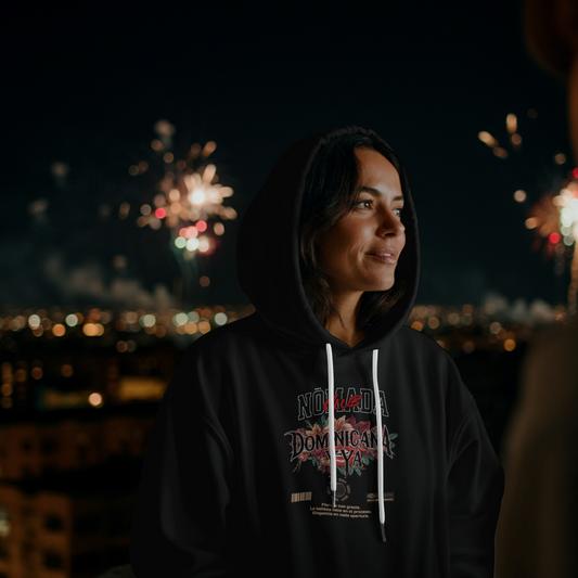 Hoodie DOMINICANA Y YA. SIN PEDIR PERMISO.