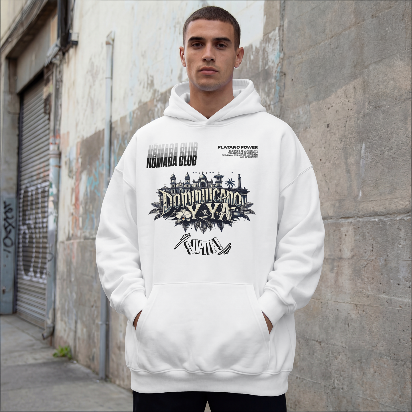 Hoodie Hombre “República Dominicana” – Sudadera Streetwear Dominicano con Capucha | Nómada Club