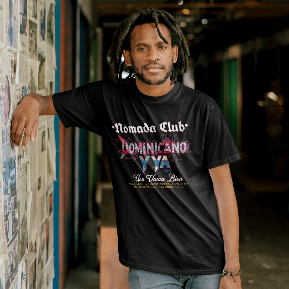 Tshirt Streetwear “Dominicano Y Ya” – Flow Urbano Latino | Nomada Club