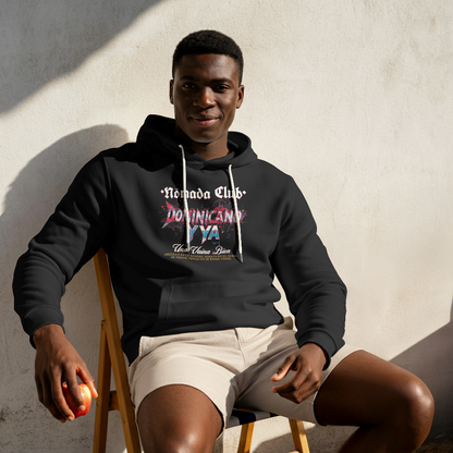 Hoodie Hombre “Dominicano y ya” – Sudadera Streetwear Caribeño | Nómada Club