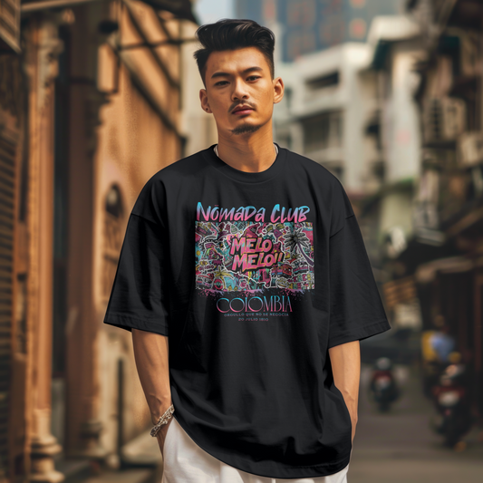Tshirt Streetwear Colombia “Melo Melo” – Flow Urbano Latino | Nomada Club