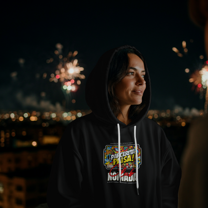 Hoodie Parcerita Paisa – Nomada Club | Streetwear Colombiano Mujer