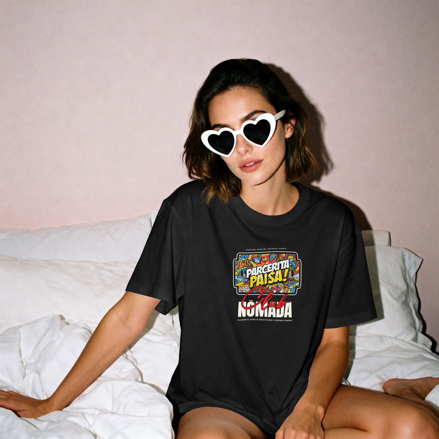 Tshirt Parcerita Paisa – Nomada Club | Streetwear Colombiano
