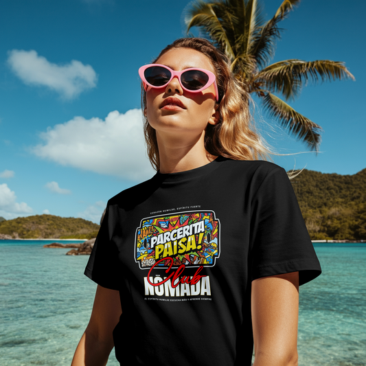 Tshirt Parcerita Paisa – Nomada Club | Streetwear Colombiano