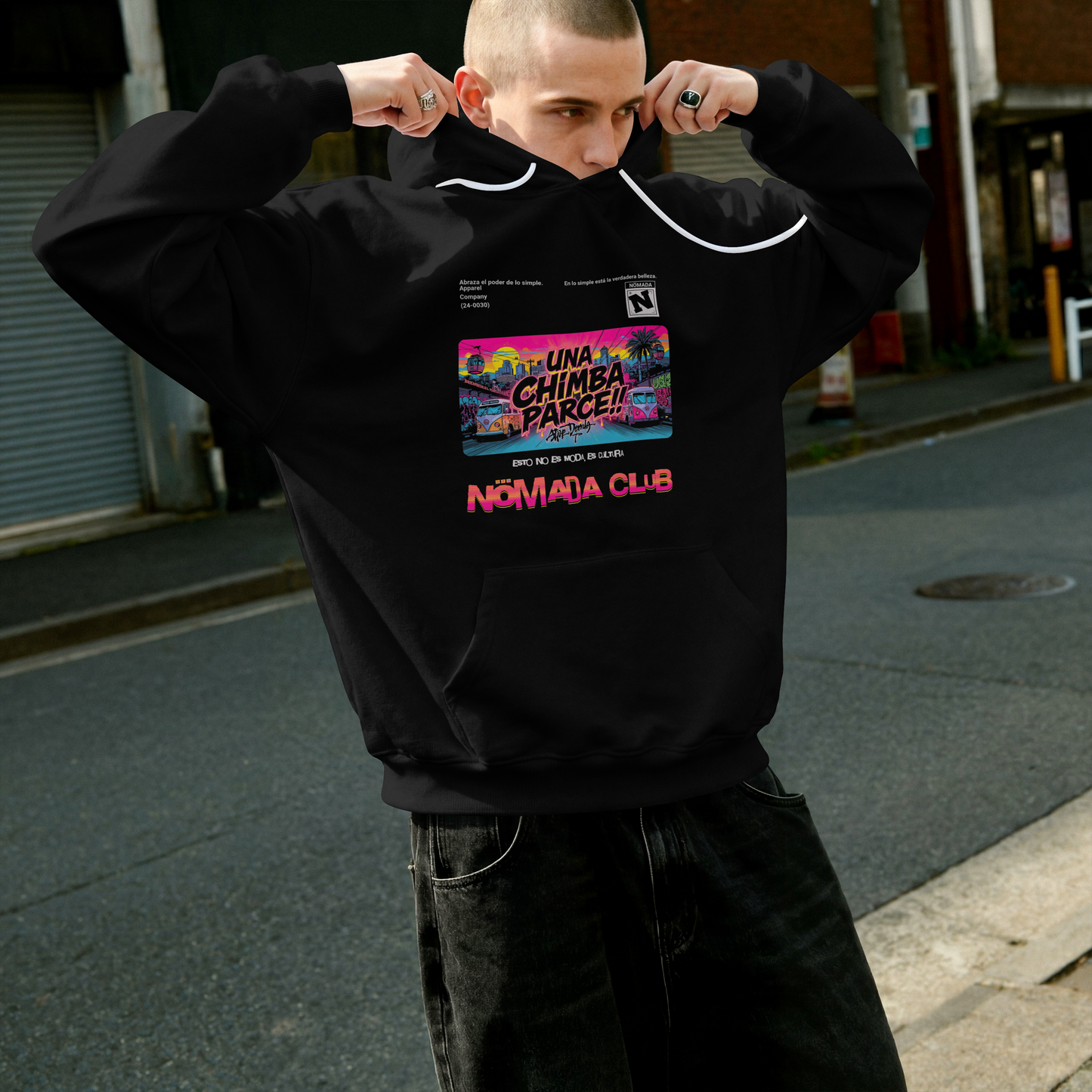 Hoodie Una Chimba Parce – Nomada Club | Hoodie Streetwear Colombiano