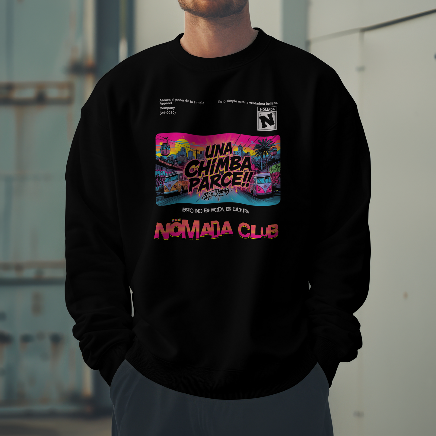 Sudadera Una Chimba Parce – Nomada Club | Crewneck Streetwear Colombiano