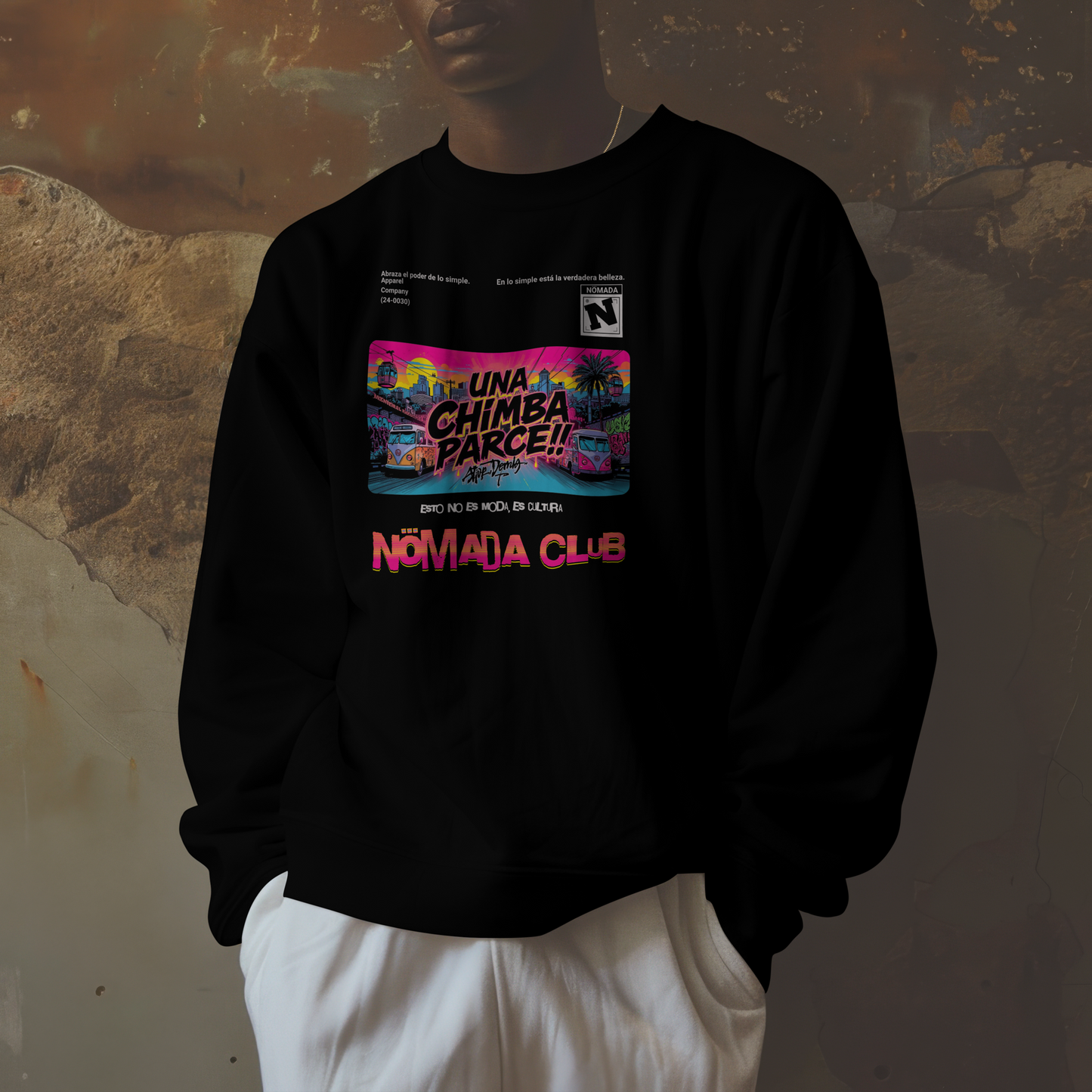 Sudadera Una Chimba Parce – Nomada Club | Crewneck Streetwear Colombiano